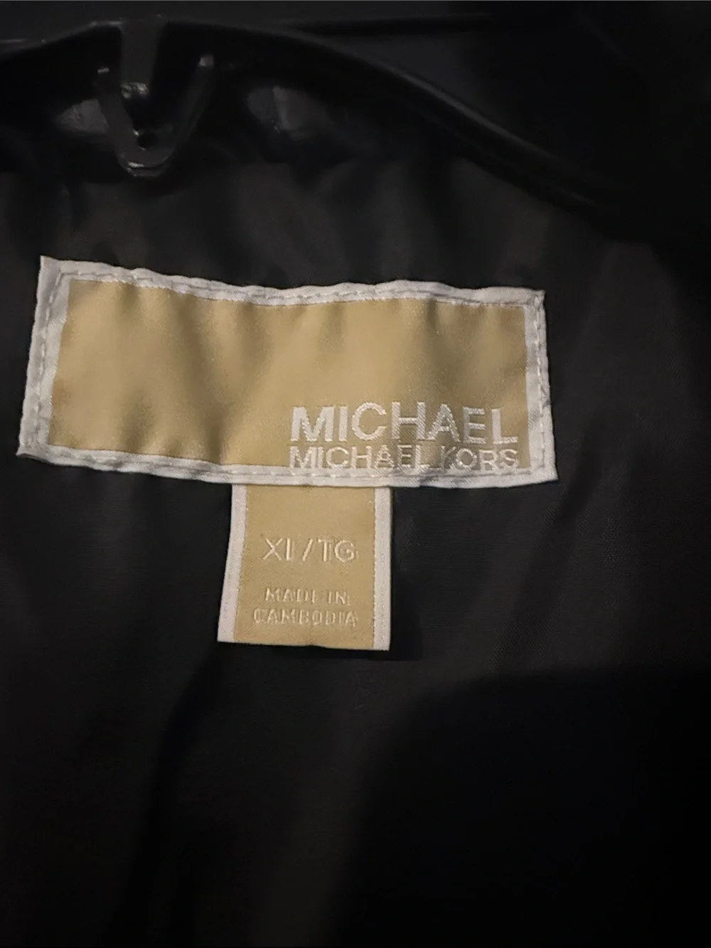Michael Kors Black Quilted Puffer Vest with Zip Front